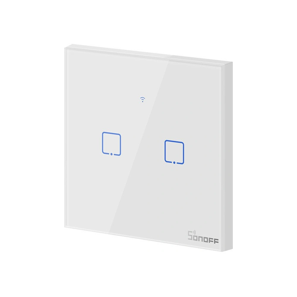 Hurtownia GSM - Dotykový spínač světla WiFi + RF 433 Sonoff T1 EU TX (2-kanálový) - SNF42 - {ean13} - Hurt
