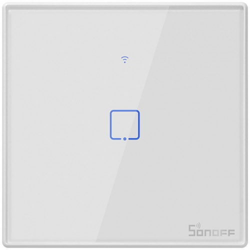 Sonoff Distributor - 6920075725711 - SNF43 - Touch light switch WiFi + RF 433 Sonoff T2 EU TX (1-channel) white - B2B homescreen