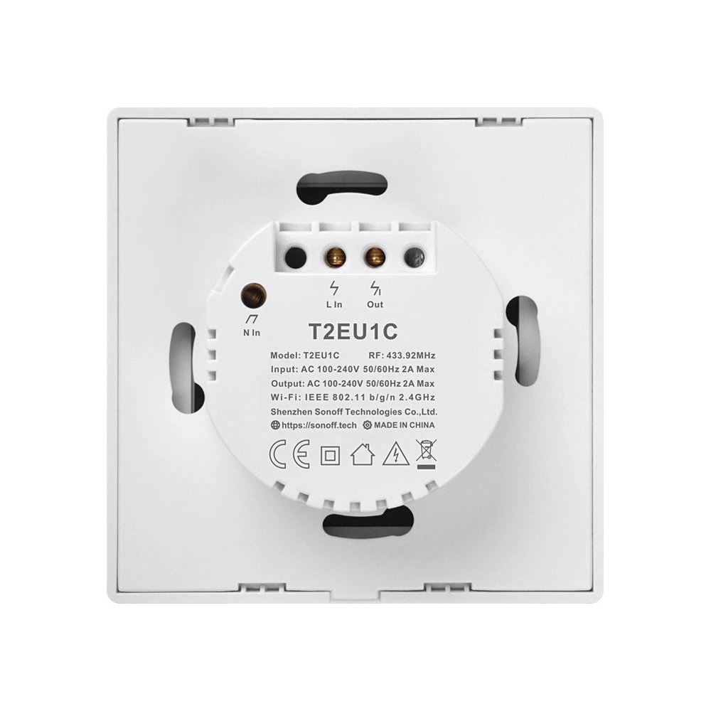 Hurtownia GSM - Berührbarer WiFi + RF 433 Lichtschalter Sonoff T2 EU TX (1-kanal) - SNF43 - {ean13} - Hurt