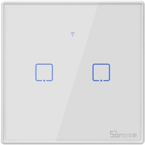 Hurtownia GSM - Dotykový vypínač světla WiFi + RF 433 Sonoff T2 EU TX (2-kanálový) - SNF44 - {ean13} - Hurt