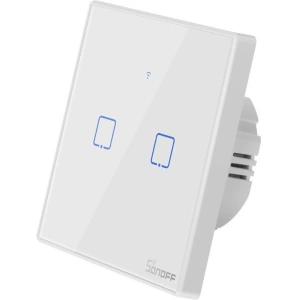 Hurtownia GSM - Dotykový vypínač světla WiFi + RF 433 Sonoff T2 EU TX (2-kanálový) - SNF44 - {ean13} - Hurt