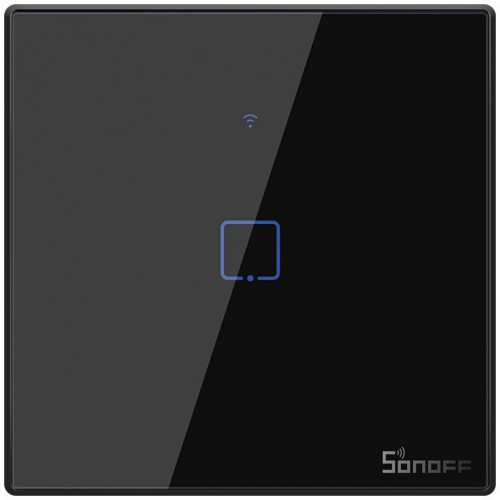 Sonoff Distributor - 6920075726510 - SNF45 - Touch light switch WiFi + RF 433 Sonoff T3 EU TX (1-channel) black - B2B homescreen
