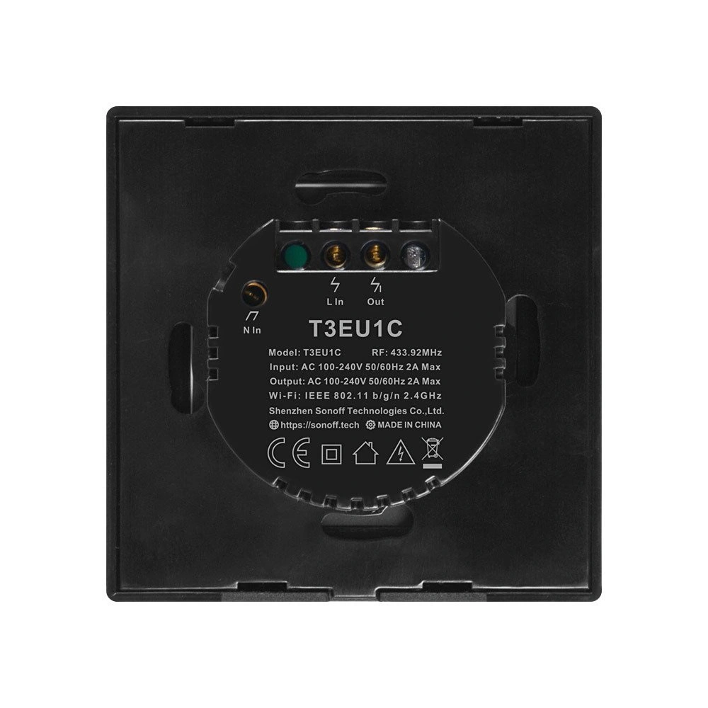 Hurtownia GSM - Dotykový vypínač světla WiFi + RF 433 Sonoff T3 EU TX (1-kanálový) - SNF45 - {ean13} - Hurt