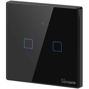 Hurtownia GSM - Dotykový WiFi + RF 433 světelný spínač Sonoff T3 EU TX (2-kanálový) - SNF46 - {ean13} - Hurt