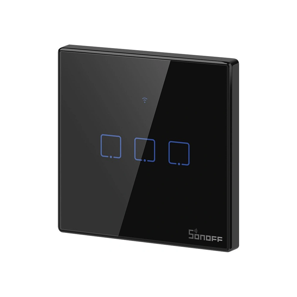 Hurtownia GSM - Érintésvezérelt WiFi + RF 433 fénykapcsoló Sonoff T3 EU TX (3-csatornás) - SNF47 - {ean13} - Hurt