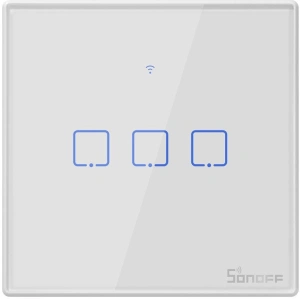 Hurtownia GSM - Dotykový spínač světla WiFi + RF 433 Sonoff T2 EU TX (3-kanálový) - SNF48 - {ean13} - Hurt