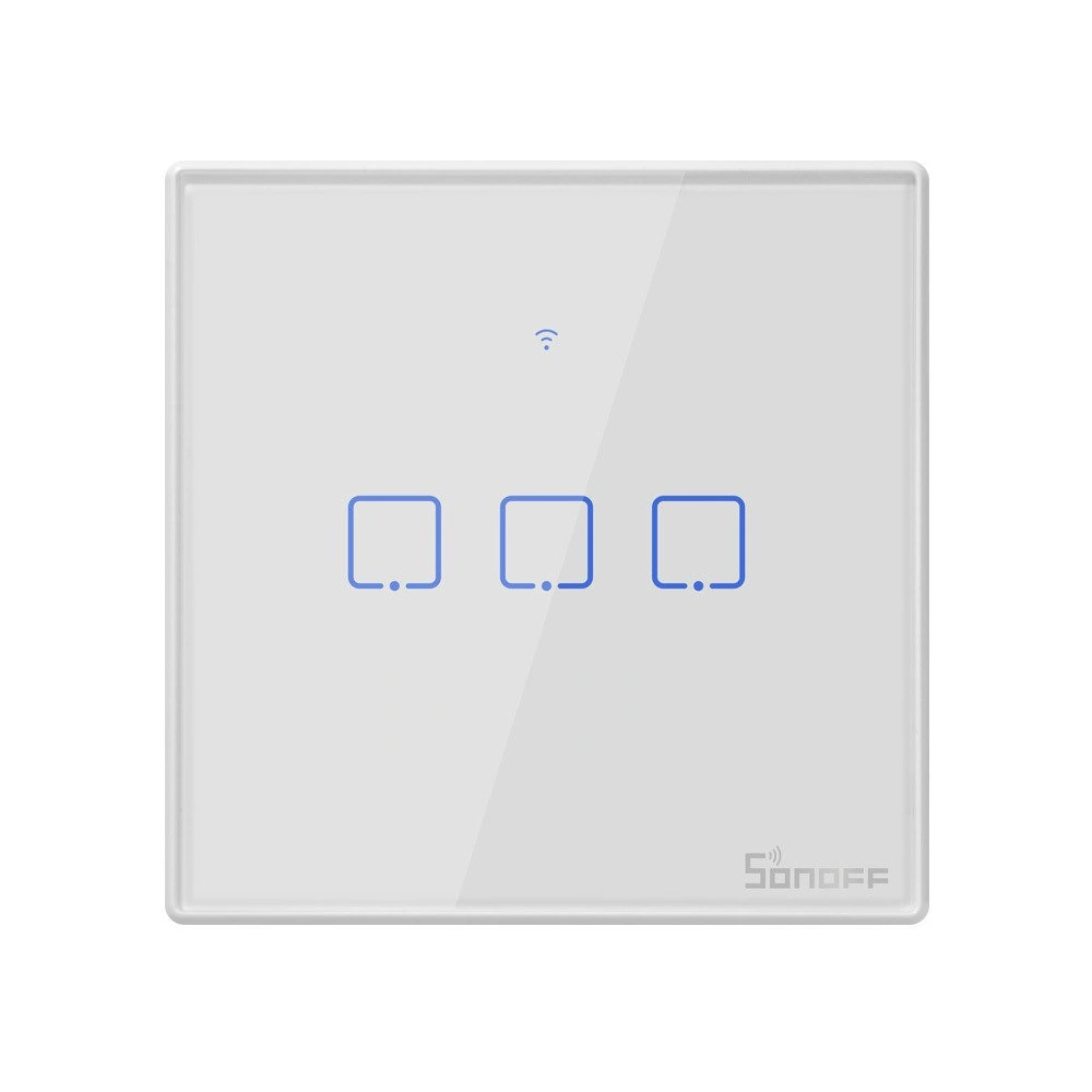 Hurtownia GSM - Berührbarer WLAN + RF 433 Lichtschalter Sonoff T2 EU TX (3-Kanal) - SNF48 - {ean13} - Hurt