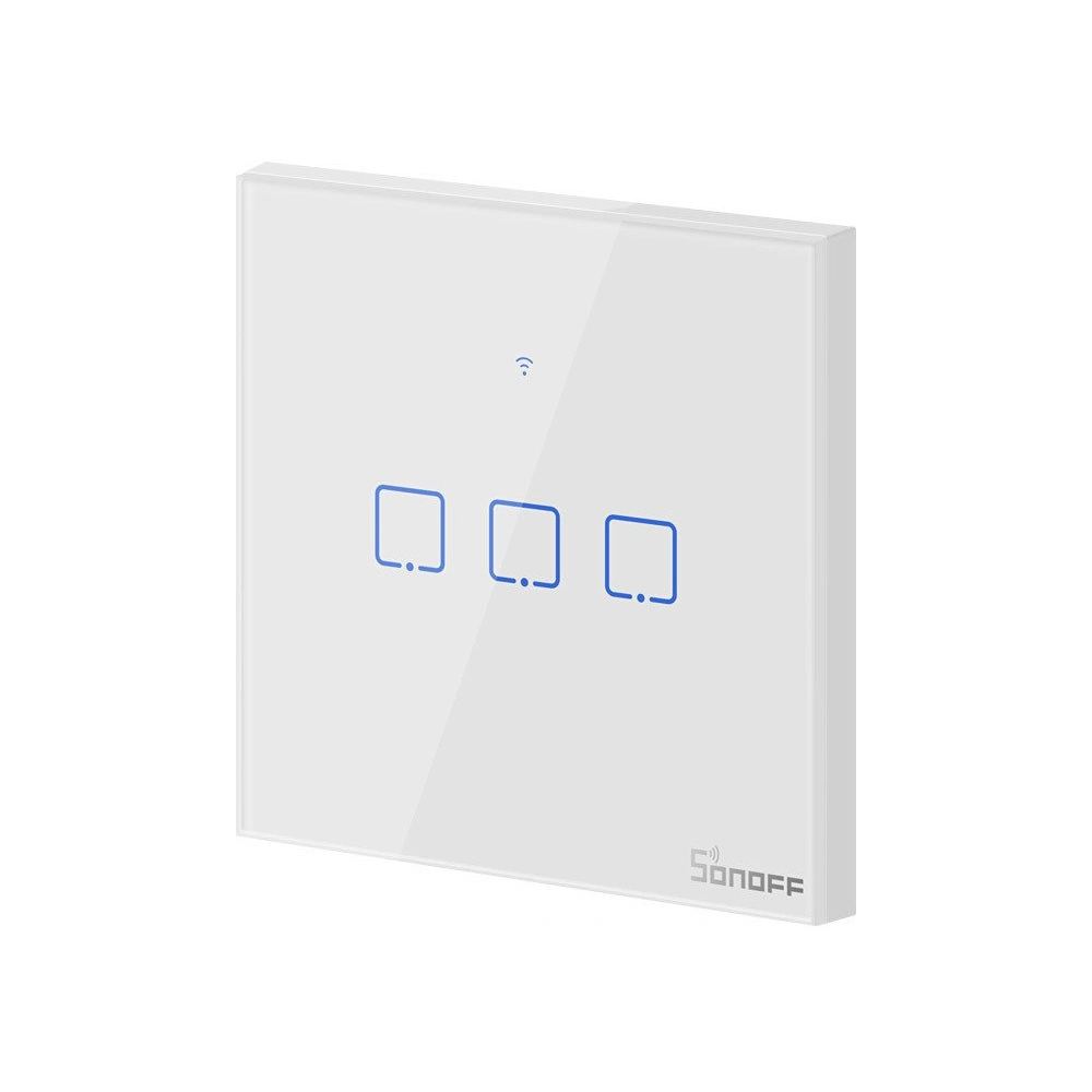 Hurtownia GSM - WiFi + RF 433 érintőkapcsoló Sonoff T1 EU TX (3 csatornás) - SNF49 - {ean13} - Hurt