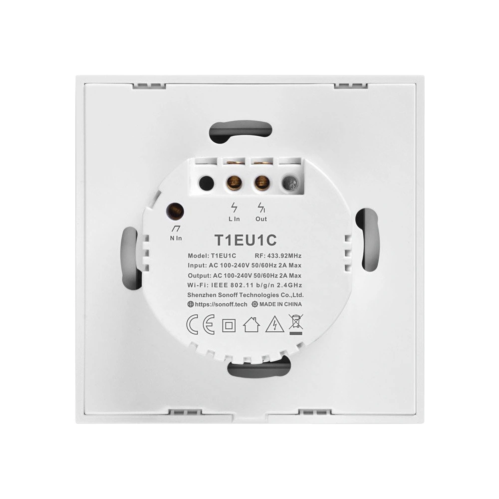 Hurtownia GSM - WiFi + RF 433 érintőkapcsoló Sonoff T1 EU TX (3 csatornás) - SNF49 - {ean13} - Hurt