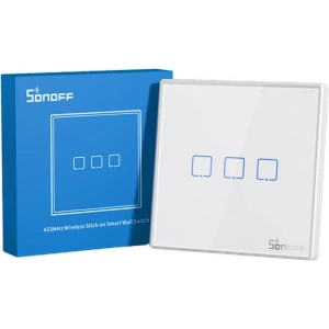 Wholesale Wireless Light Switch Sonoff 433MHz T2EU3C-RF (3-channel) - SNF71 - {ean13} - Hurt