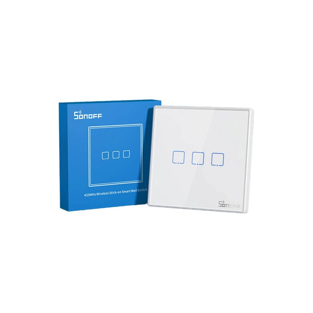 Hurtownia GSM - Fără fir comutator de lumină Sonoff 433MHz T2EU3C-RF (3-canal) - SNF71 - {ean13} - Hurt