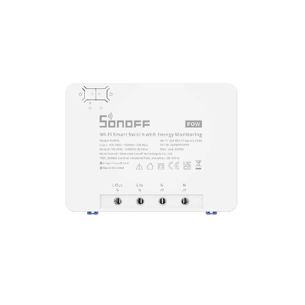 Hurtownia GSM - Intelligens WiFi kapcsoló Sonoff POWR3 nagy teljesítménnyel - SNF72 - {ean13} - Hurt
