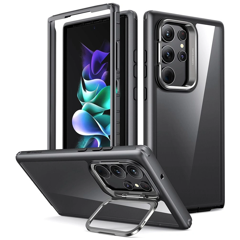 Hurtownia GSM - Etui ESR Shock Armor Kickstand Samsung Galaxy S23 Ultra Átlátszó/fekete - ESR641 - {ean13} - Hurt