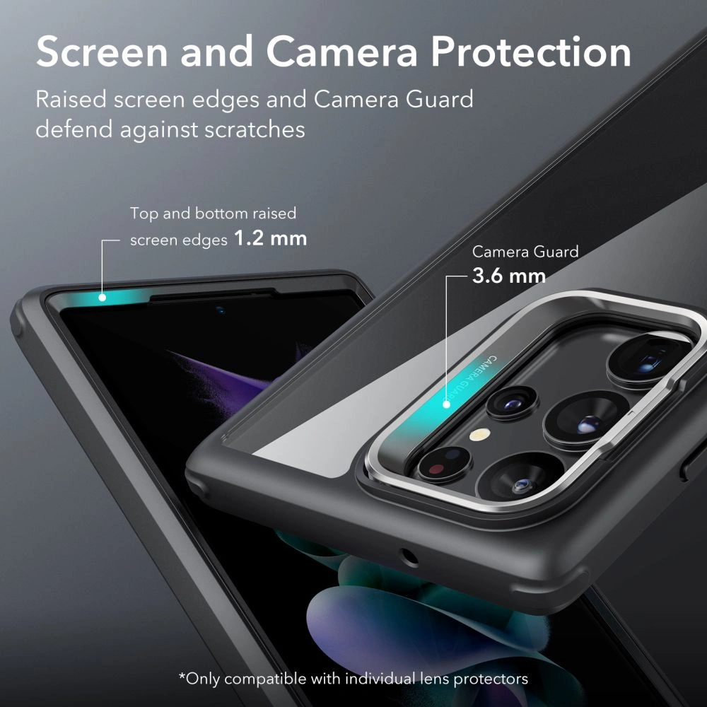 Hurtownia GSM - Etui ESR Shock Armor Kickstand Samsung Galaxy S23 Ultra Čiré/černé - ESR641 - {ean13} - Hurt