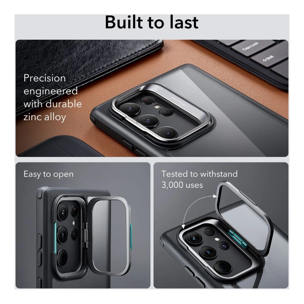 Hurtownia GSM - Etui ESR Shock Armor Kickstand Samsung Galaxy S23 Ultra Čiré/černé - ESR641 - {ean13} - Hurt