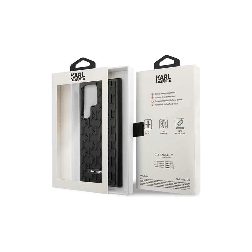 Hurtownia GSM - Case Karl Lagerfeld KLHCS23LRUPKLPK Samsung Galaxy S23 Ultra Hardcase schwarz/black 3D Monogramm - KLD1420 - {ean13} - Hurt