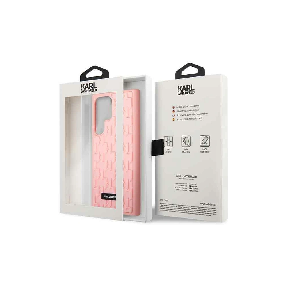 Hurtownia GSM - Etui Karl Lagerfeld KLHCS23LRUPKLPP Samsung Galaxy S23 Ultra hardcase różowy/pink 3D Monogram - KLD1421 - {ean13} - Hurt