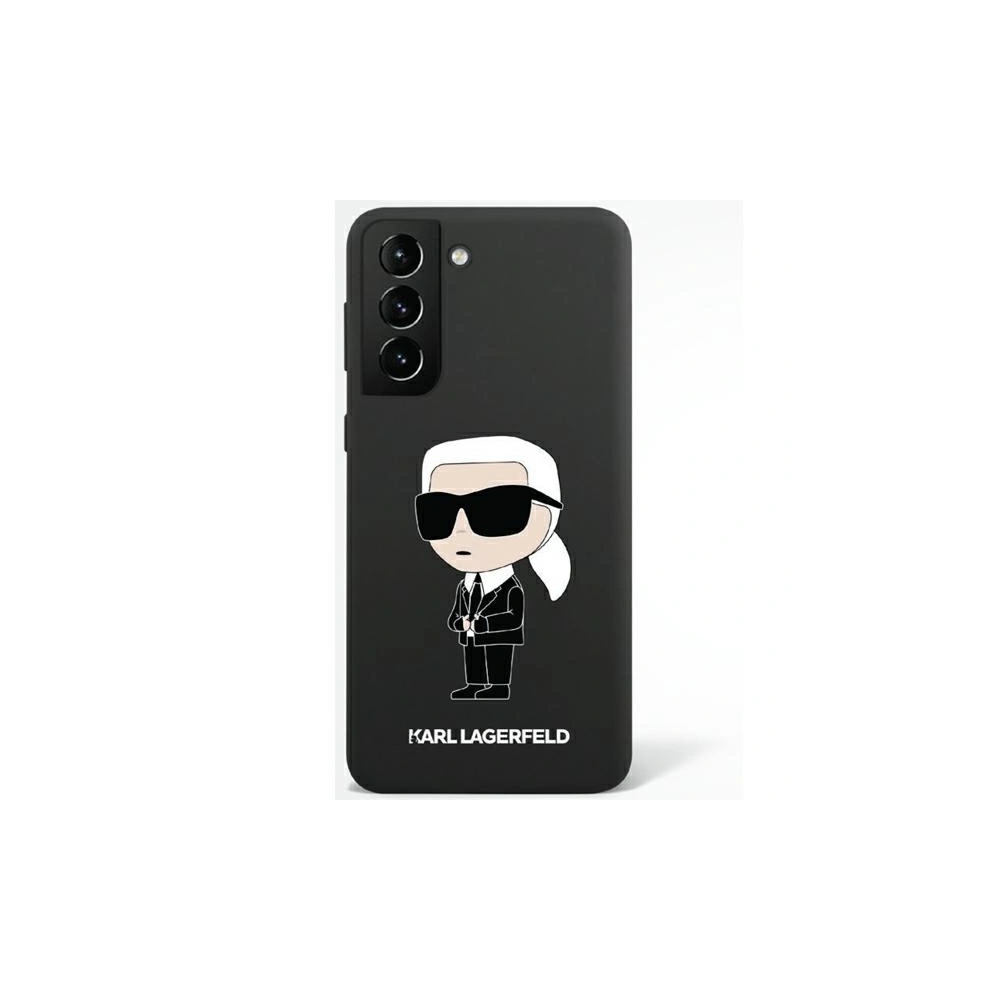Hurtownia GSM - Case Karl Lagerfeld KLHCS23LSNIKBCK Samsung Galaxy S23 Ultra Hardcase schwarz/schwarz Silikon Ikonik - KLD1424 - {ean13} - Hurt