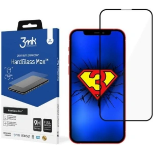 Hurtownia GSM - Sticlă securizată 3MK HardGlass Max Apple iPhone 13 Pro Max/14 Plus neagră - 3MK4432 - {ean13} - Hurt