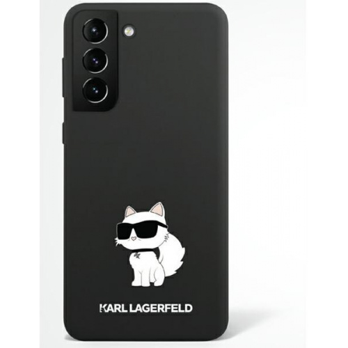 Karl Lagerfeld Distributor - 3666339114671 - KLD1429 - Karl Lagerfeld KLHCS23MSNCHBCK Samsung Galaxy S23+ Plus hardcase black Silicone Choupette - B2B homescreen