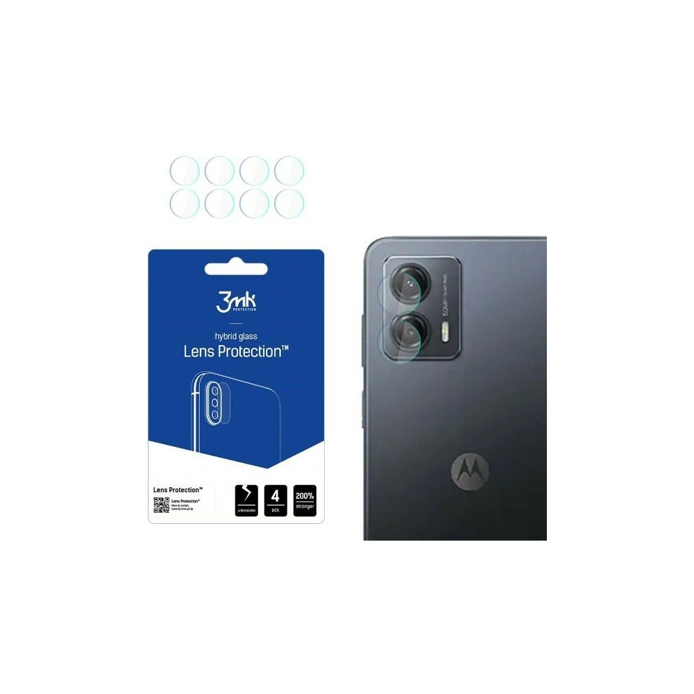 Hurtownia GSM - Szkło hybrydowe na obiektyw aparatu 3MK Lens Protect Motorola Moto G53 [4 PACK] - 3MK4442 - {ean13} - Hurt