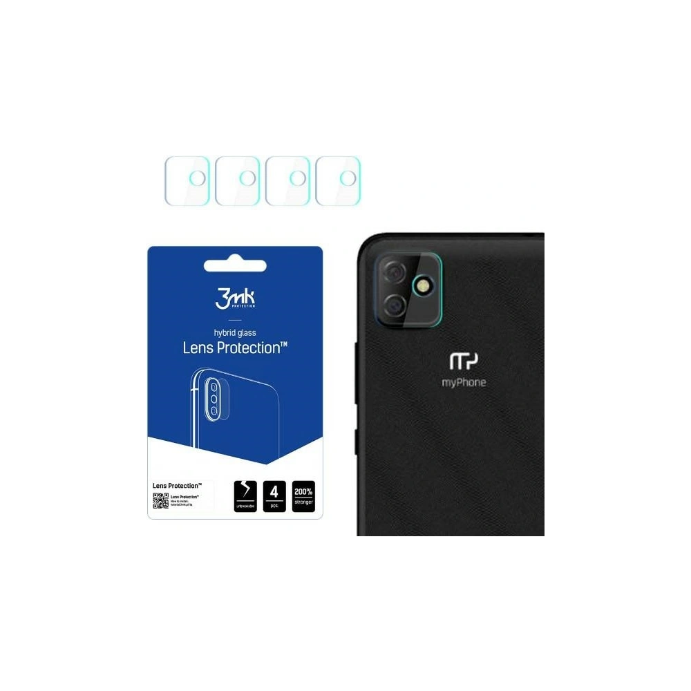 Hurtownia GSM - Szkło hybrydowe na obiektyw aparatu 3MK Lens Protect MyPhone Fun 9 [4 PACK] - 3MK4443 - {ean13} - Hurt