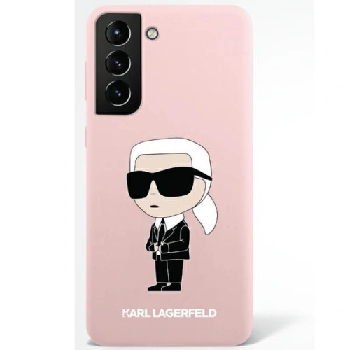 Etui Karl Lagerfeld KLHCS23MSNIKBCP Samsung Galaxy S23+ Plus hardcase różowy/pink Silicone Ikonik