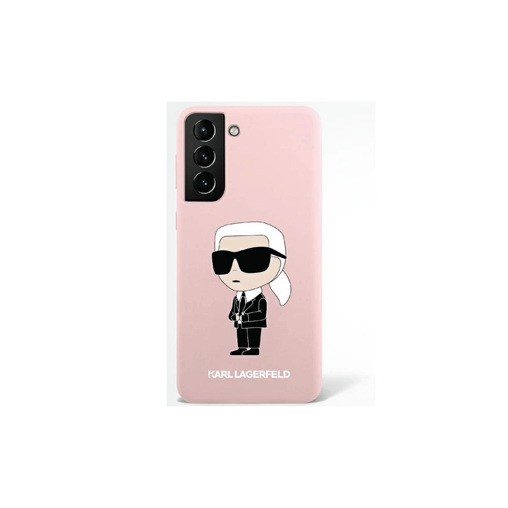 Wholesale Karl Lagerfeld KLHCS23MSNIKBCP Samsung Galaxy S23+ Plus hardcase pink Silicone Ikonik - KLD1432 - {ean13} - Hurt