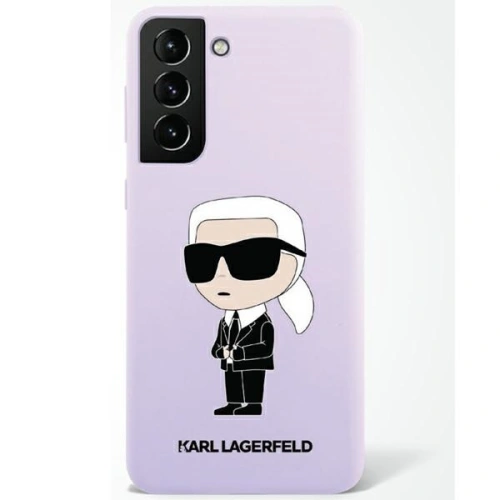 Etui Karl Lagerfeld KLHCS23MSNIKBCU Samsung Galaxy S23+ Plus hardcase purpurowy/purple Silicone Ikonik