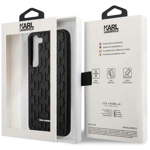 Etui Karl Lagerfeld KLHCS23SRUPKLPK Samsung Galaxy S23 hardcase czarny/black 3D Monogram