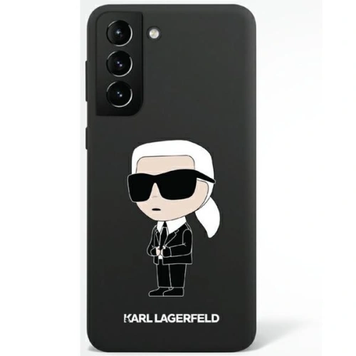 Etui Karl Lagerfeld KLHCS23SSNIKBCK Samsung Galaxy S23 hardcase czarny/black Silicone Ikonik
