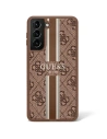 Case Guess GUHCS23MP4RPSW Samsung Galaxy S23+ Plus braun/brown Hardcase 4G Gedruckte Streifen