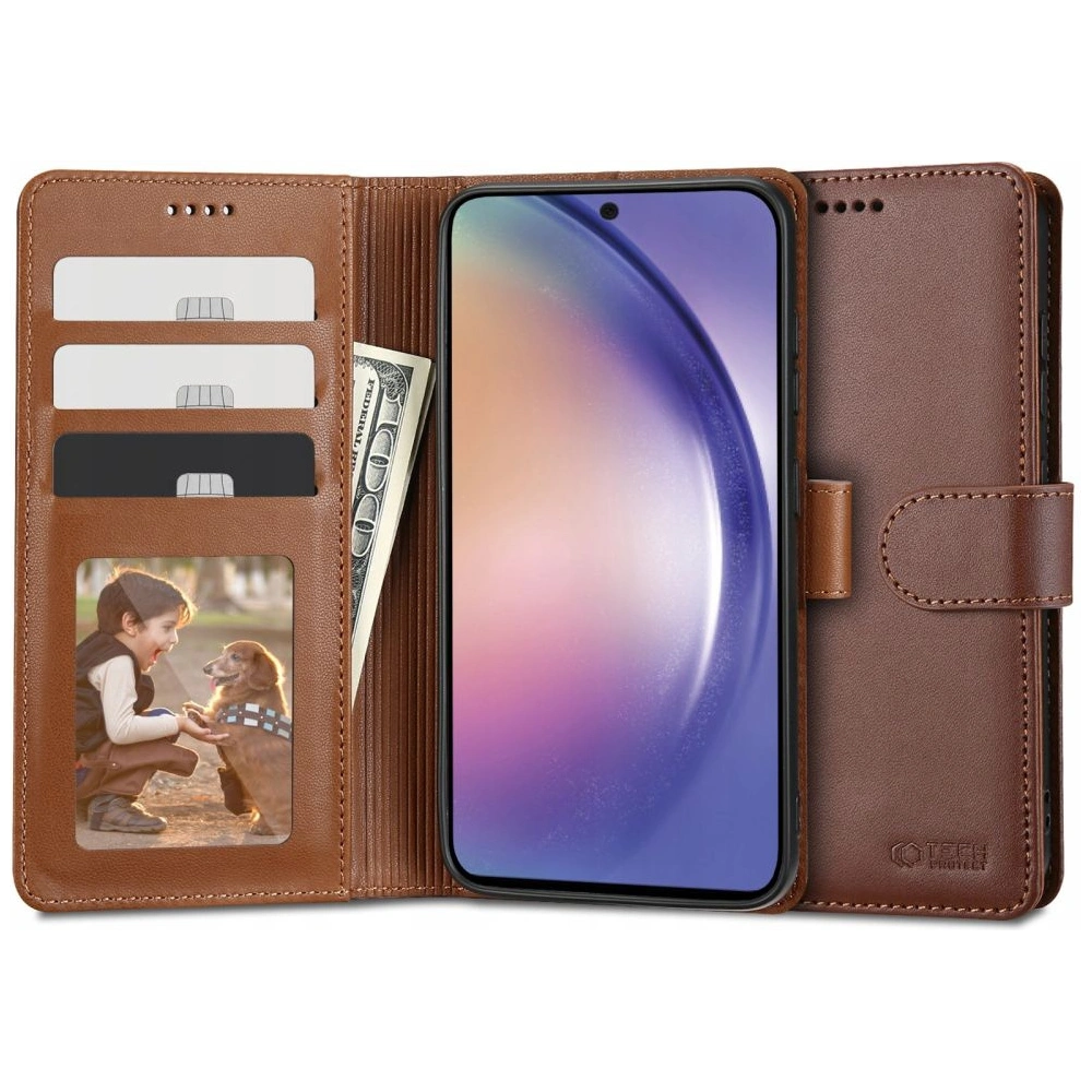 Hurtownia GSM - Etui Tech-Protect Wallet Samsung Galaxy A54 5G Hnědé - THP1714 - {ean13} - Hurt