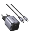 Ładowarka sieciowa UGREEN CD318 Nexode mini, USB-C, PD3.0, QC4.0, GaN, 20W (szary)