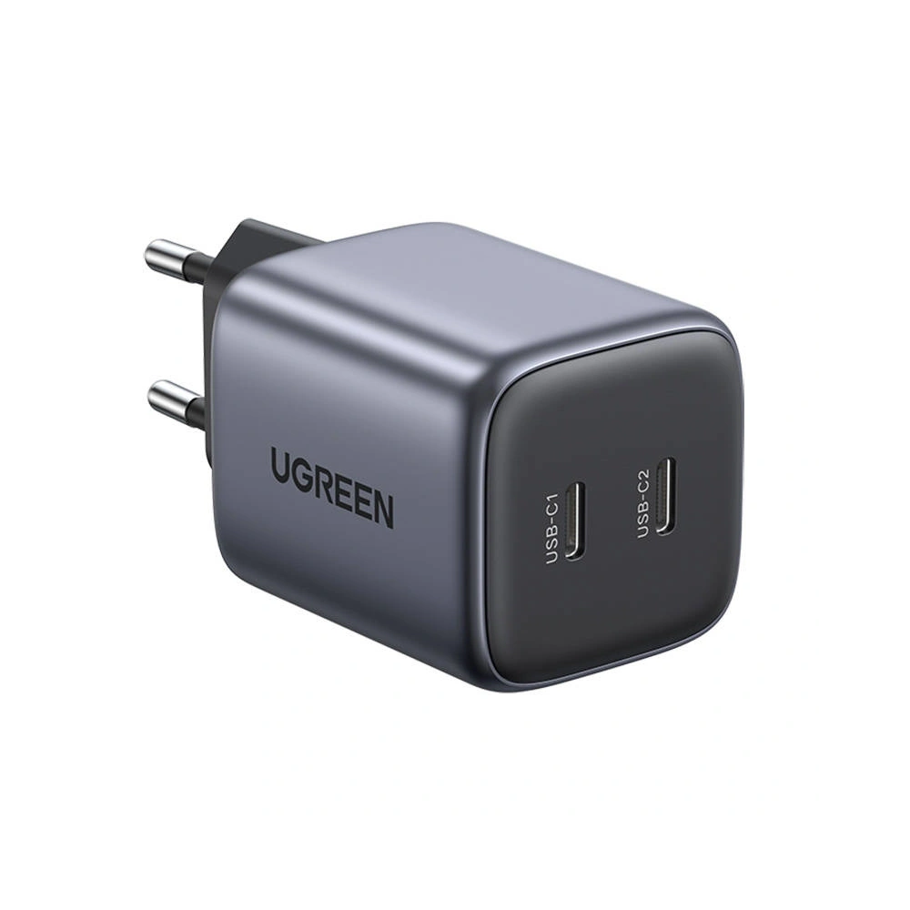 Hurtownia GSM - Ładowarka sieciowa UGREEN CD294, 2x USB-C, GaN, PD3.0, QC4.0, 45W (szary) - UGR1434 - {ean13} - Hurt
