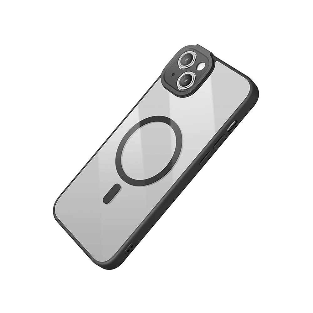 Hurtownia GSM - Set husă + sticlă Baseus Frame MagSafe Apple iPhone 14 (negru) - BSU3918 - {ean13} - Hurt