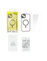 Hurtownia GSM - Set husă + sticlă Baseus Frame MagSafe Apple iPhone 14 (negru) - BSU3918 - {ean13} - Hurt