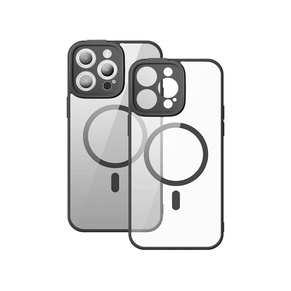 Hurtownia GSM - Sada pouzdra + sklo Baseus Frame MagSafe Apple iPhone 14 Pro (černé) - BSU3919 - {ean13} - Hurt