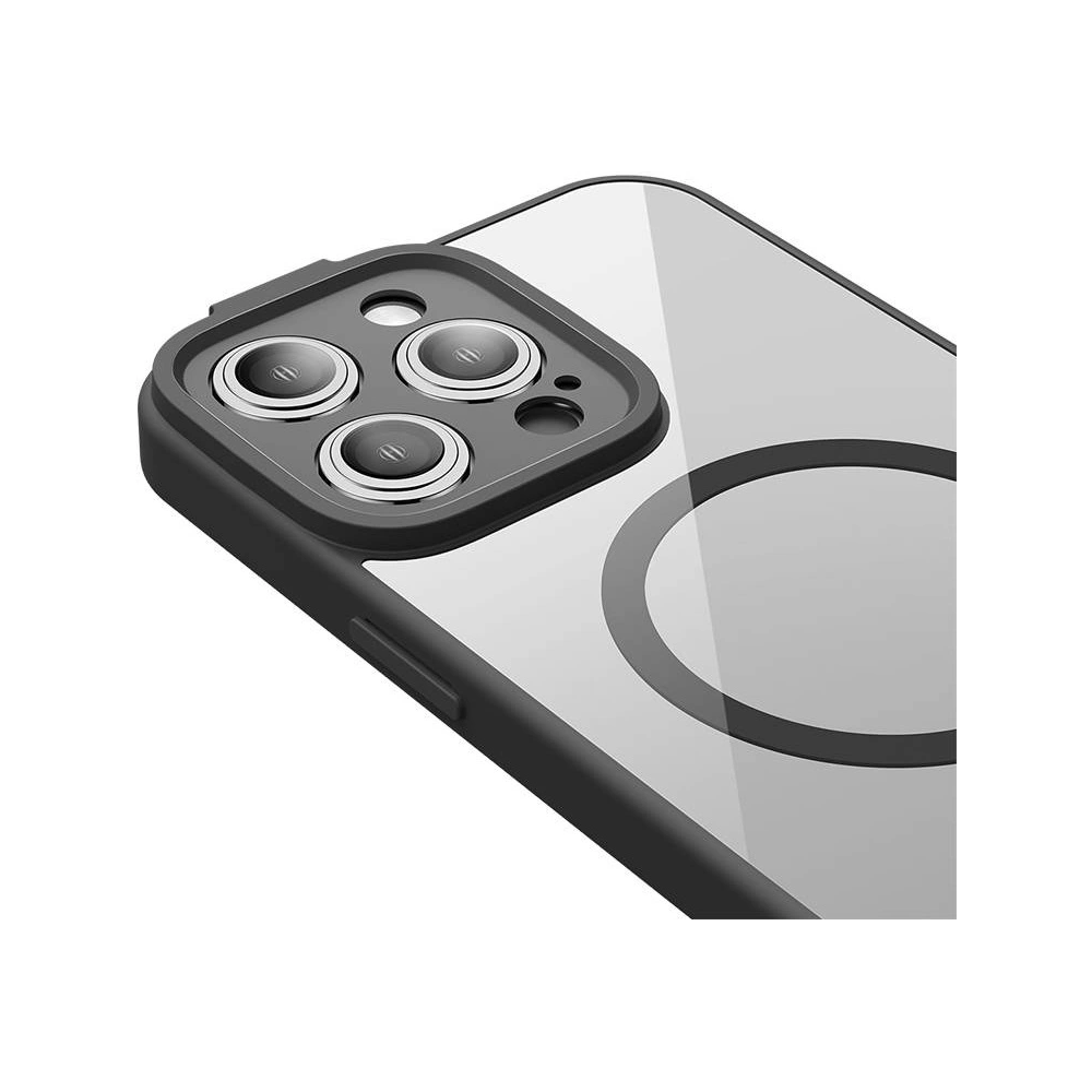 Hurtownia GSM - Sada pouzdra + sklo Baseus Frame MagSafe Apple iPhone 14 Pro (černé) - BSU3919 - {ean13} - Hurt