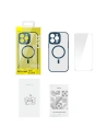 Hurtownia GSM - Sada pouzdra + sklo Baseus Frame MagSafe Apple iPhone 14 Pro Max (modrý) - BSU3920 - {ean13} - Hurt