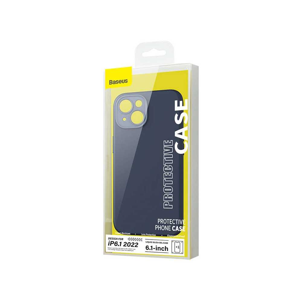 Hurtownia GSM - Set Case + Glas Baseus Liquid Silica Apple iPhone 14 (blau) - BSU3927 - {ean13} - Hurt