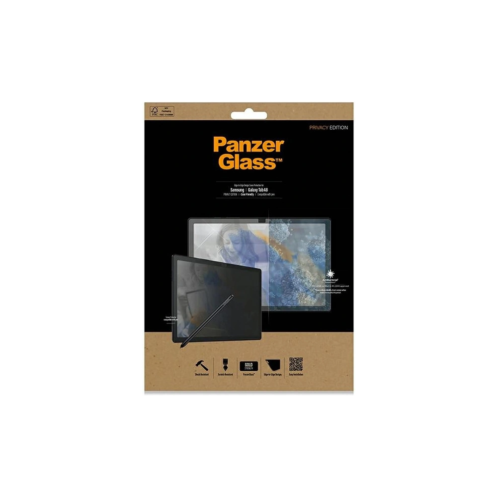 Hurtownia GSM - Sklo PanzerGlass E2E Anti-Glare Samsung Galaxy Tab A8 Antibakteriální pouzdro přátelské k obrazovce - PZG14 - {ean13} - Hurt