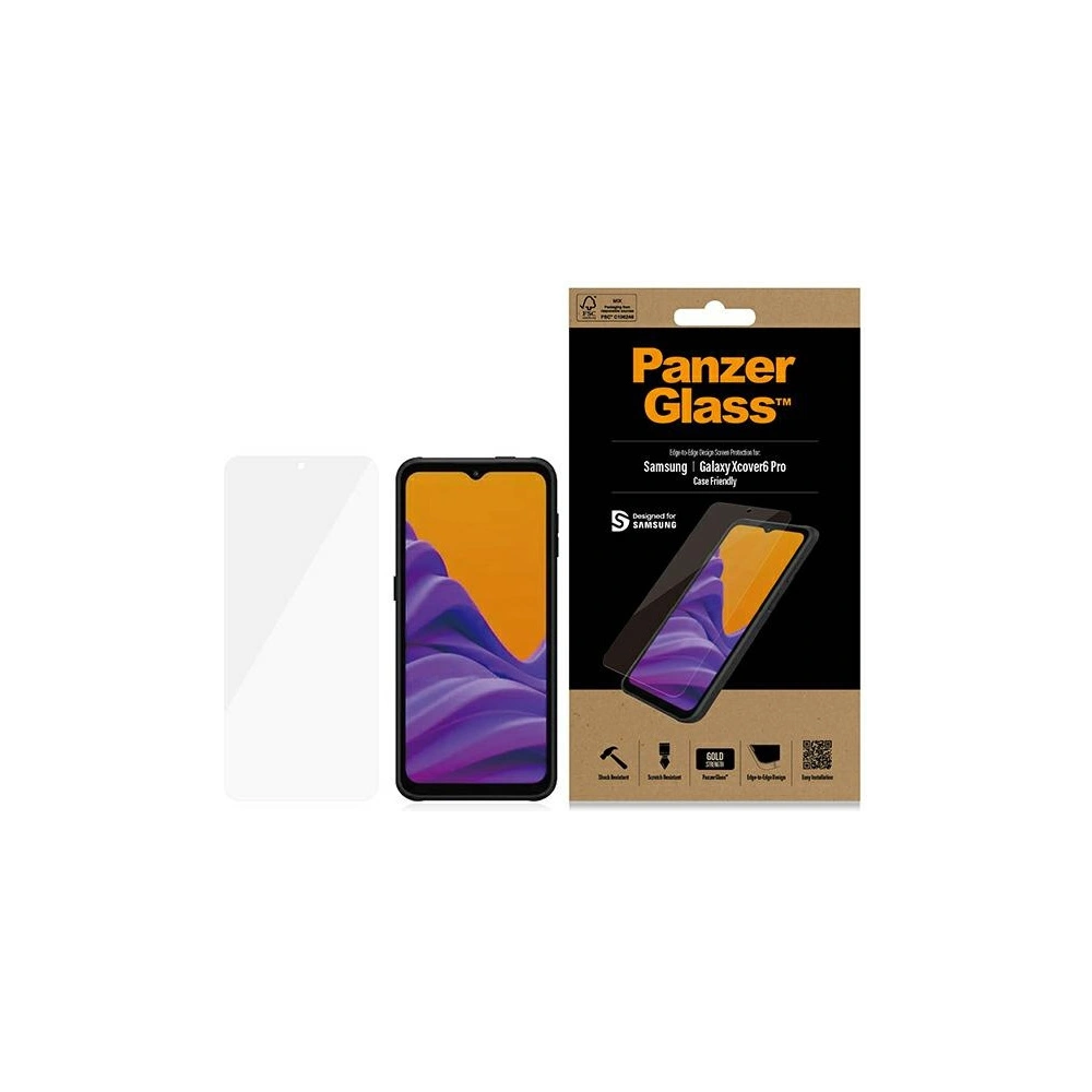 Hurtownia GSM - Üveg PanzerGlass E2E Anti-Glare Samsung Galaxy Xcover 6 Pro Antibakteriális Tok Barátságos - PZG15 - {ean13} - Hurt