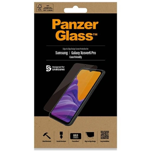 Szkło PanzerGlass E2E Anti-Glare Samsung Galaxy Xcover 6 Pro Antibacterial Case Friendly