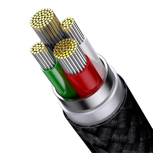 Kabel Baseus StarSpeed 3w1 USB-A/USB-C - micro USB - Lightning, 3,5A, 1.2m (czarny)