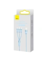 Wholesale Baseus StarSpeed 3in1 USB-A/USB-C - micro USB - Lightning Cable 3,5A, 1.2m (blue) - BSU3938 - {ean13} - Hurt