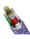 Wholesale Baseus StarSpeed 3in1 USB-A/USB-C - micro USB - Lightning Cable 3,5A, 1.2m (purple) - BSU3939 - {ean13} - Hurt