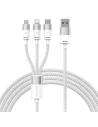Hurtownia GSM - Kábel Baseus StarSpeed 3w1 USB-A/USB-C - micro USB - Lightning, 3,5A, 1.2m (fehér) - BSU3940 - {ean13} - Hurt