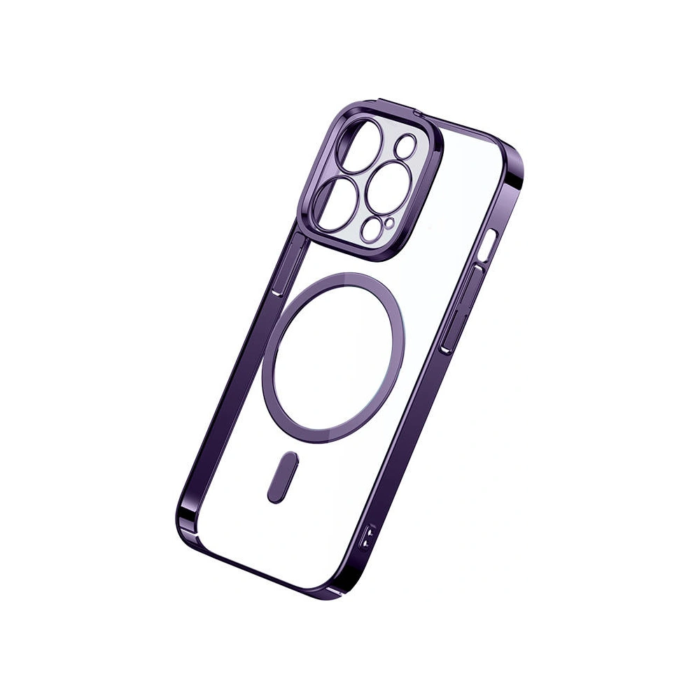 Hurtownia GSM - Sada pouzdra + sklo Baseus Glitter MagSafe Apple iPhone 14 Pro (fialové) - BSU3941 - {ean13} - Hurt