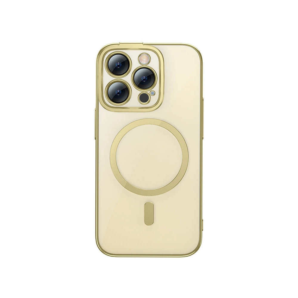 Hurtownia GSM - Set husă + sticlă Baseus Glitter MagSafe Apple iPhone 14 Pro (aurie) - BSU3944 - {ean13} - Hurt
